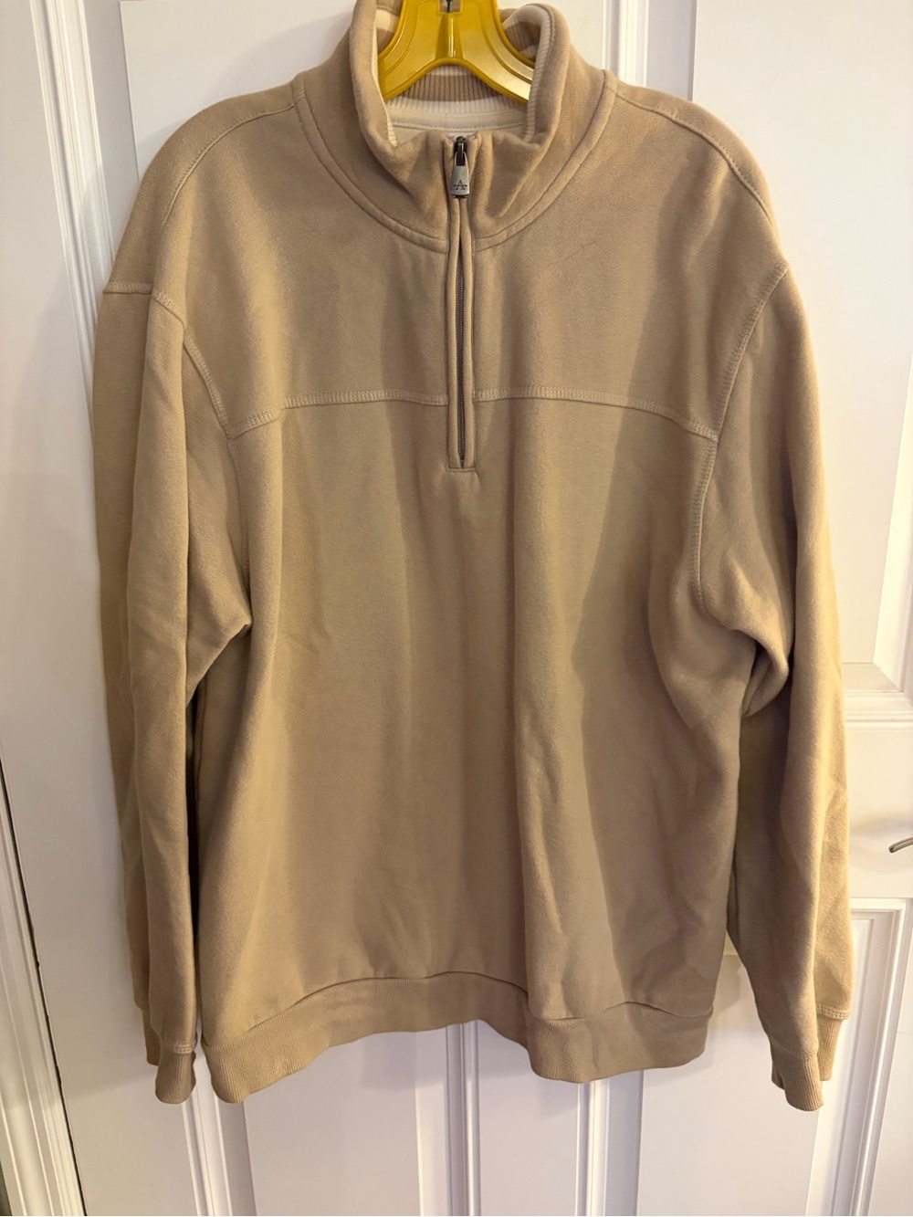 Arrow Men's Zip-Up Sweater Jacket in Khaki